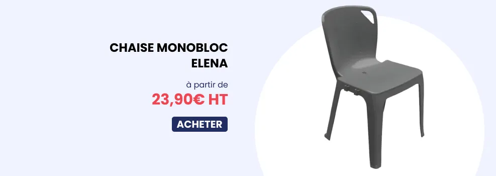 Chaise monobloc elena m2